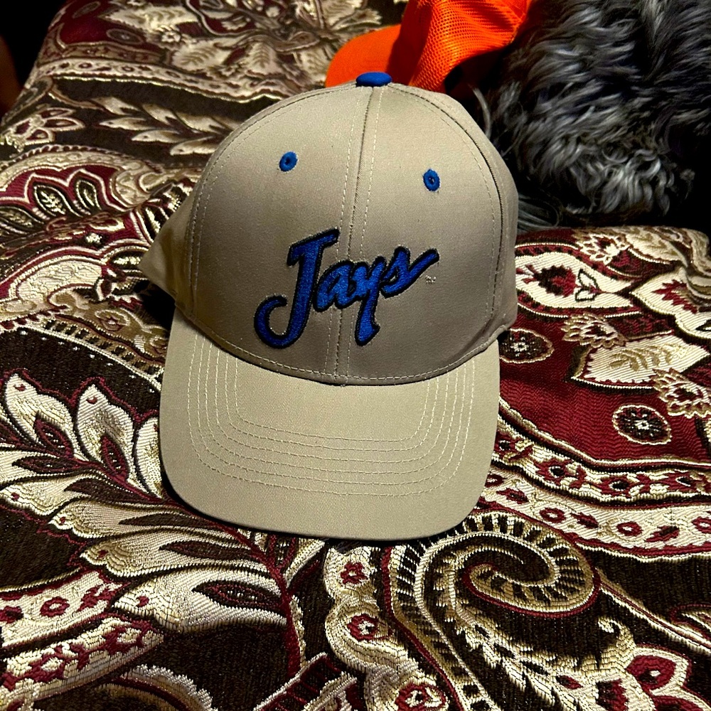 Creighton blue jays tan and blue hat and beanie